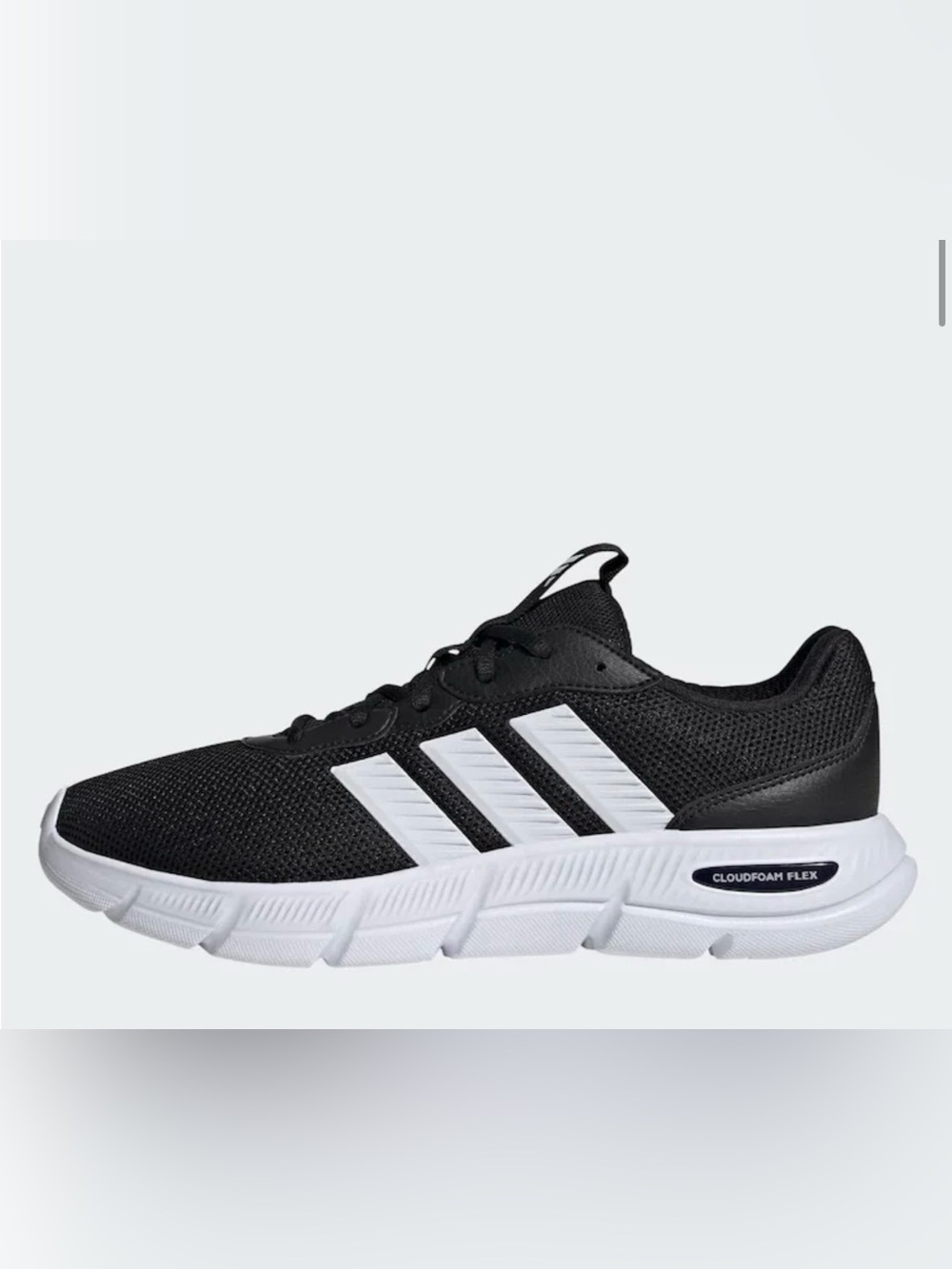 NEW adidas Women’s Black & White Lightweight Cloudfoam Flex Sneakers size 8 - Picture 6 of 11